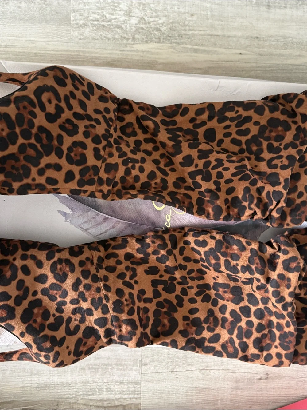 Jessica Simpson Leopard-Print Over-the-Knee Boots in Brown and Black